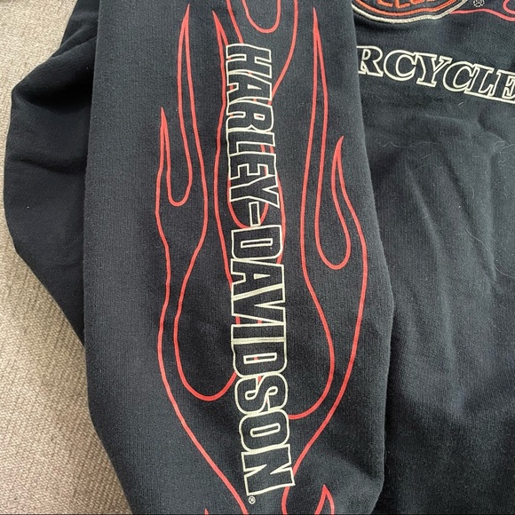 Harley-Davidson | Women's Black Embroidered Zip Up Hoodie Jacket Size Small - Picture 5 of 6